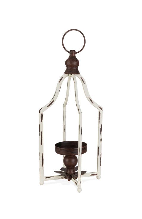 Modern Farmhouse Metal Decorative Lantern Candle Holder