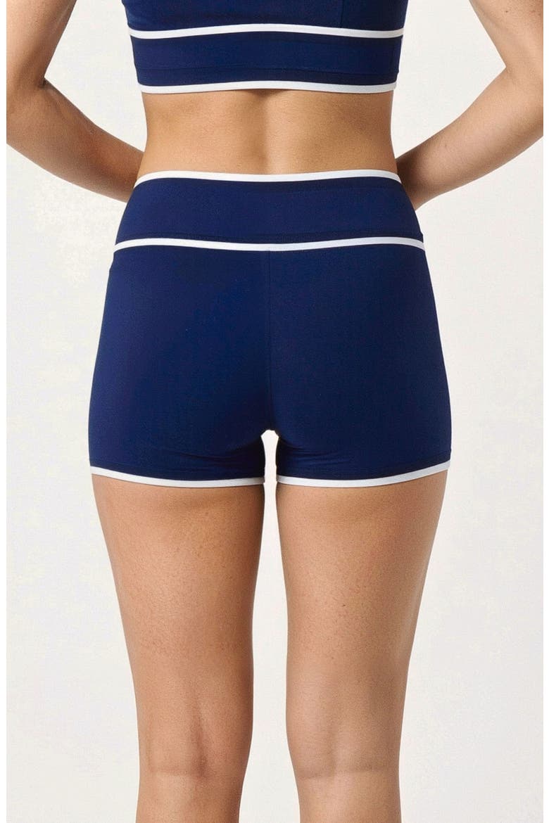 Swim Shorts Two-Toned Collection, Alternate, color, Navy & White