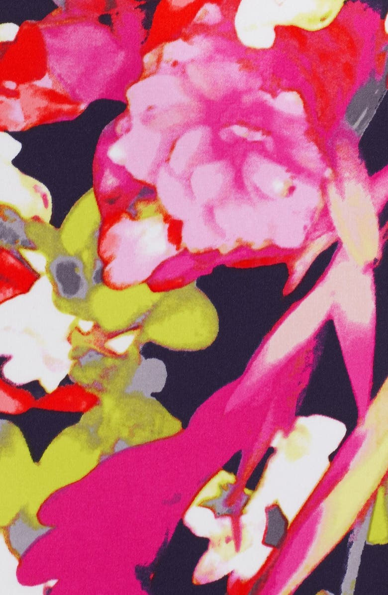 Vince Camuto Floral Scuba Sheath Dress, Alternate, color,