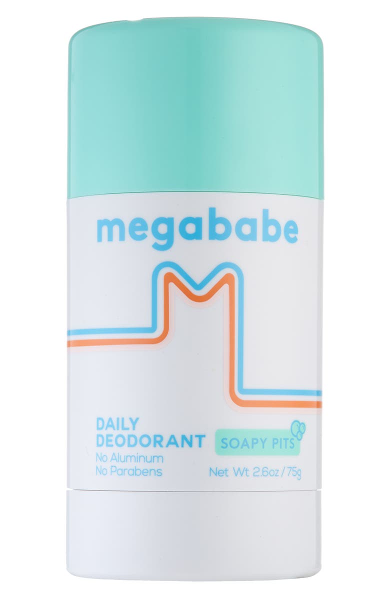 Megababe Soapy Pits Aluminum Free Daily Deodorant, Main, color, 