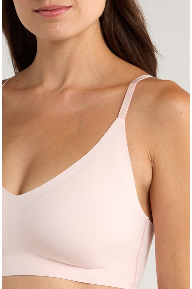 The True Body Triangle Convertible Strap Bralette, Alternate, color, PEONY