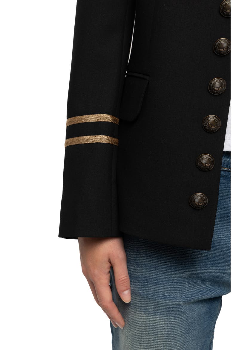 Vallo Tailleur Blazer, Alternate, color, BLACK