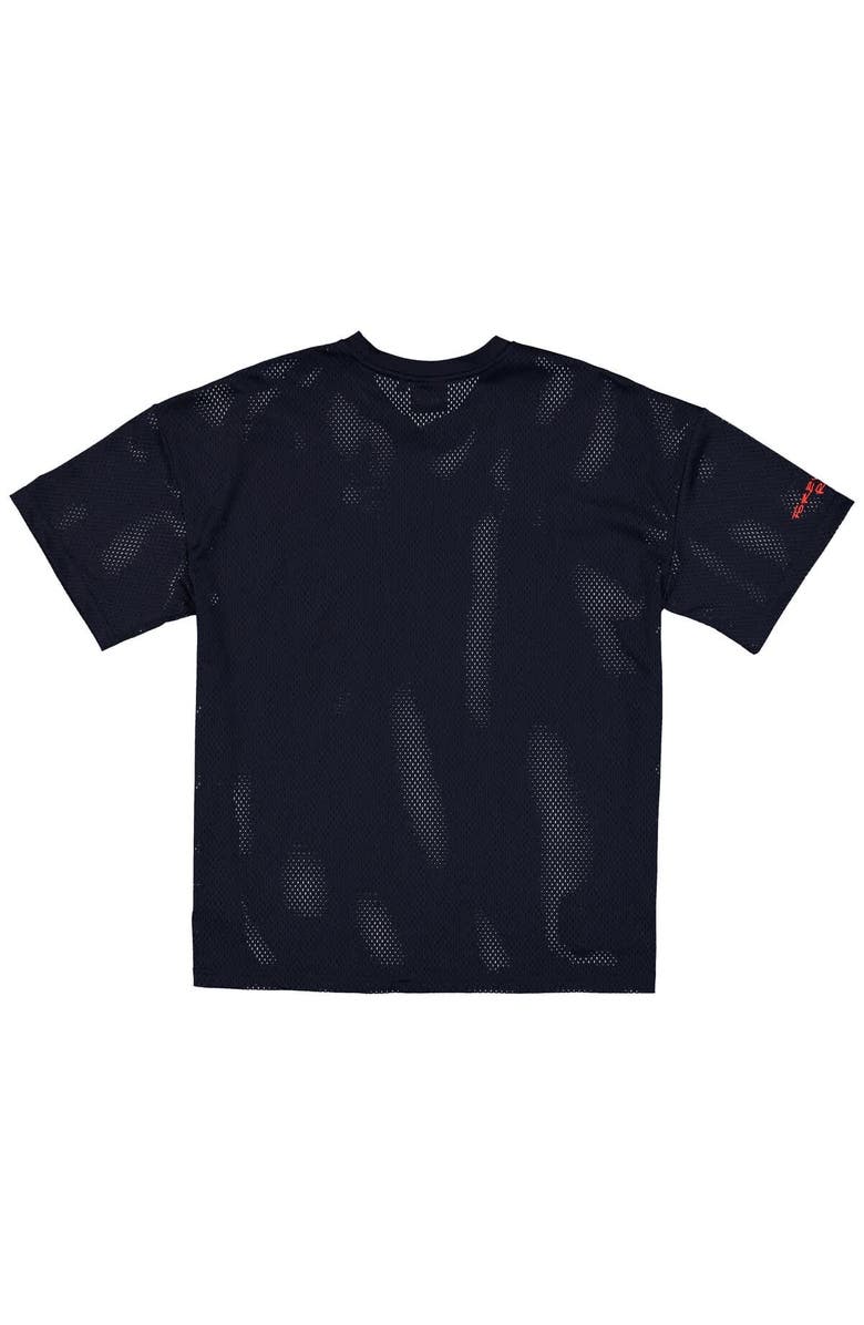 New Era Men's New Era  Navy Red Bull Racing Oversized Graphic Mesh T-Shirt, Alternate, color, 