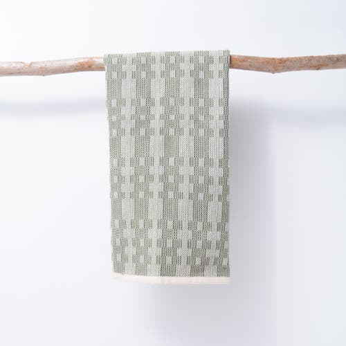 Maadili Collective Scandinavian Folk Hand Towel In Green