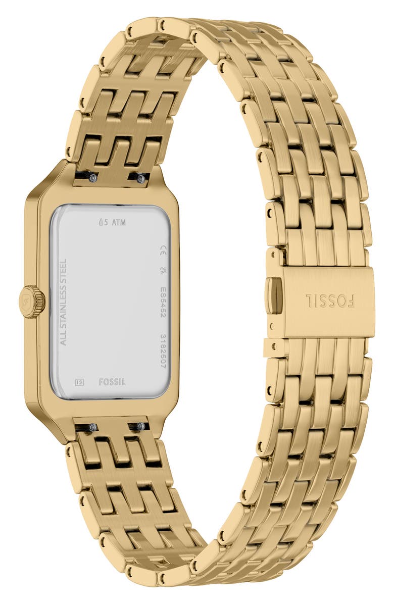 Fossil Raquel Bracelet Watch, 23mm x 38mm, Alternate, color, Gold