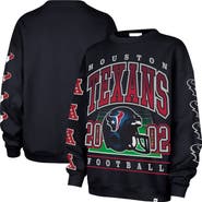 '47 Women's '47  Navy Houston Texans Go Big Oversized Pullover Sweatshirt