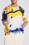 Desigual Cosmos Print Cotton T-Shirt