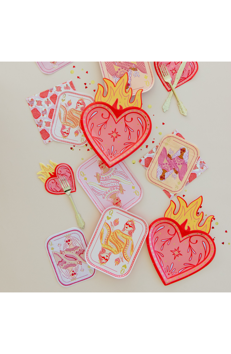 Jollity & Co. Queens Card Large Napkins, Alternate, color, Assorted Pre-Pack