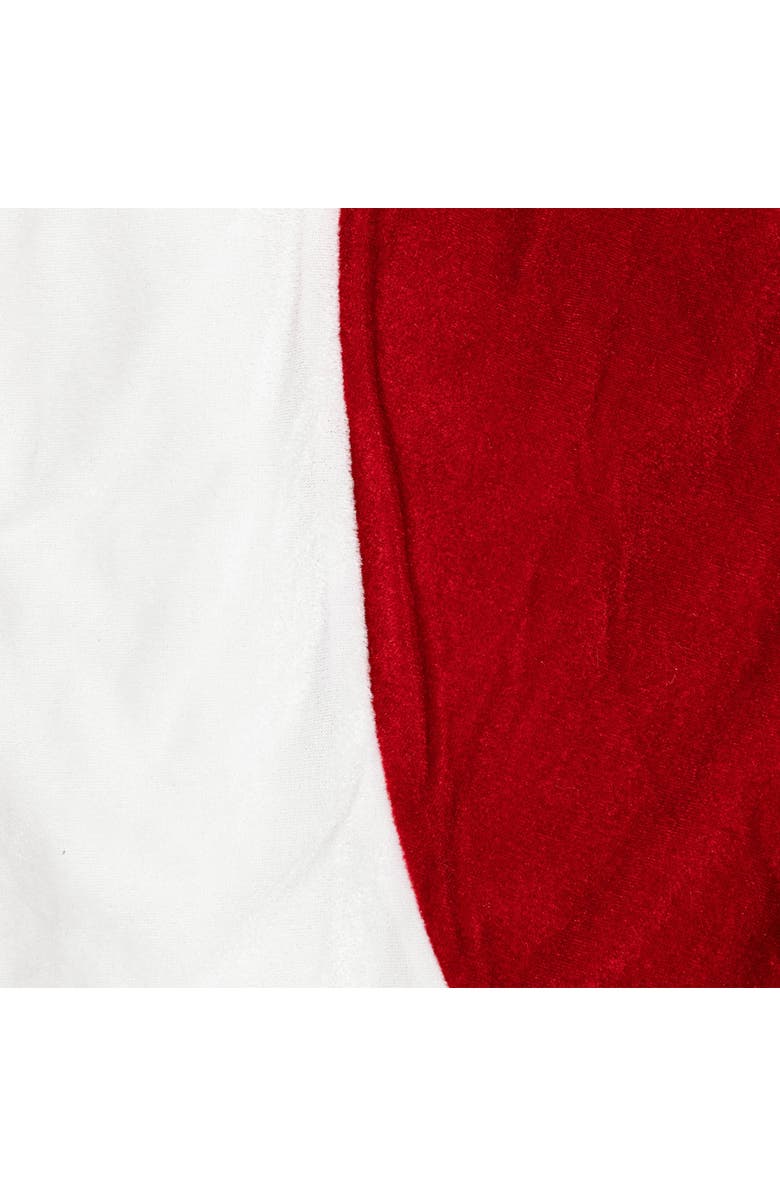 Northlight Velveteen Christmas Tree Skirt - 60" - Red and White, Alternate, color, 