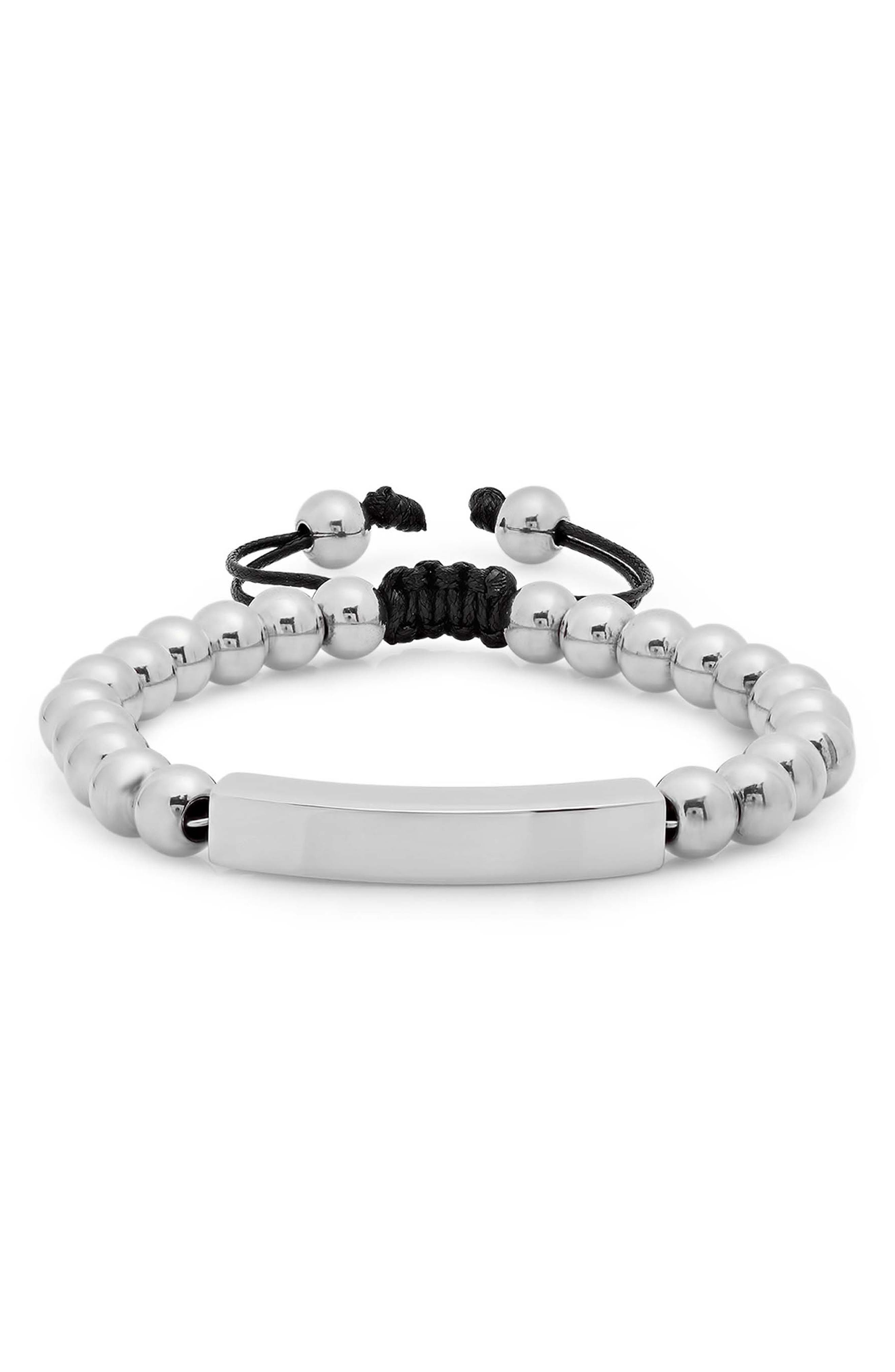 Men's ID Bead Bracelet