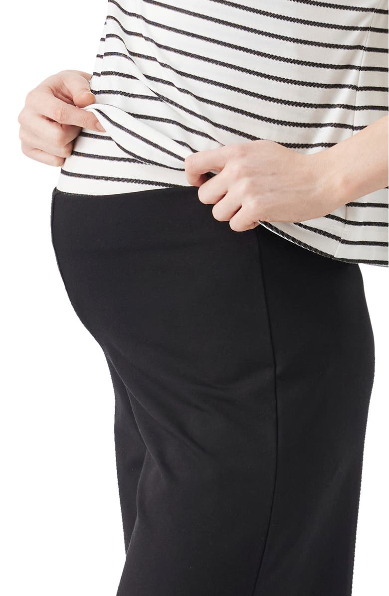 Ripe Maternity Isha Wide Leg Pant, Alternate, color, Black