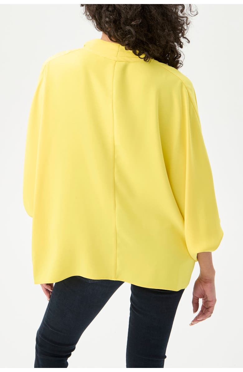 Trina Turk Concourse Oversized Surplice Top, Alternate, color, Lavandou Lemon