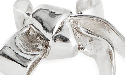 Shana Cave Tie Ear Cuff In Silver