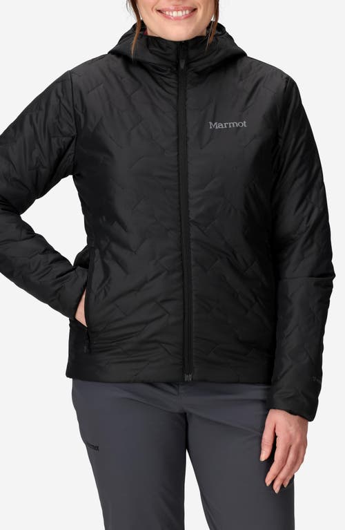 Marmot Monoquilt Hooded Jacket In Black