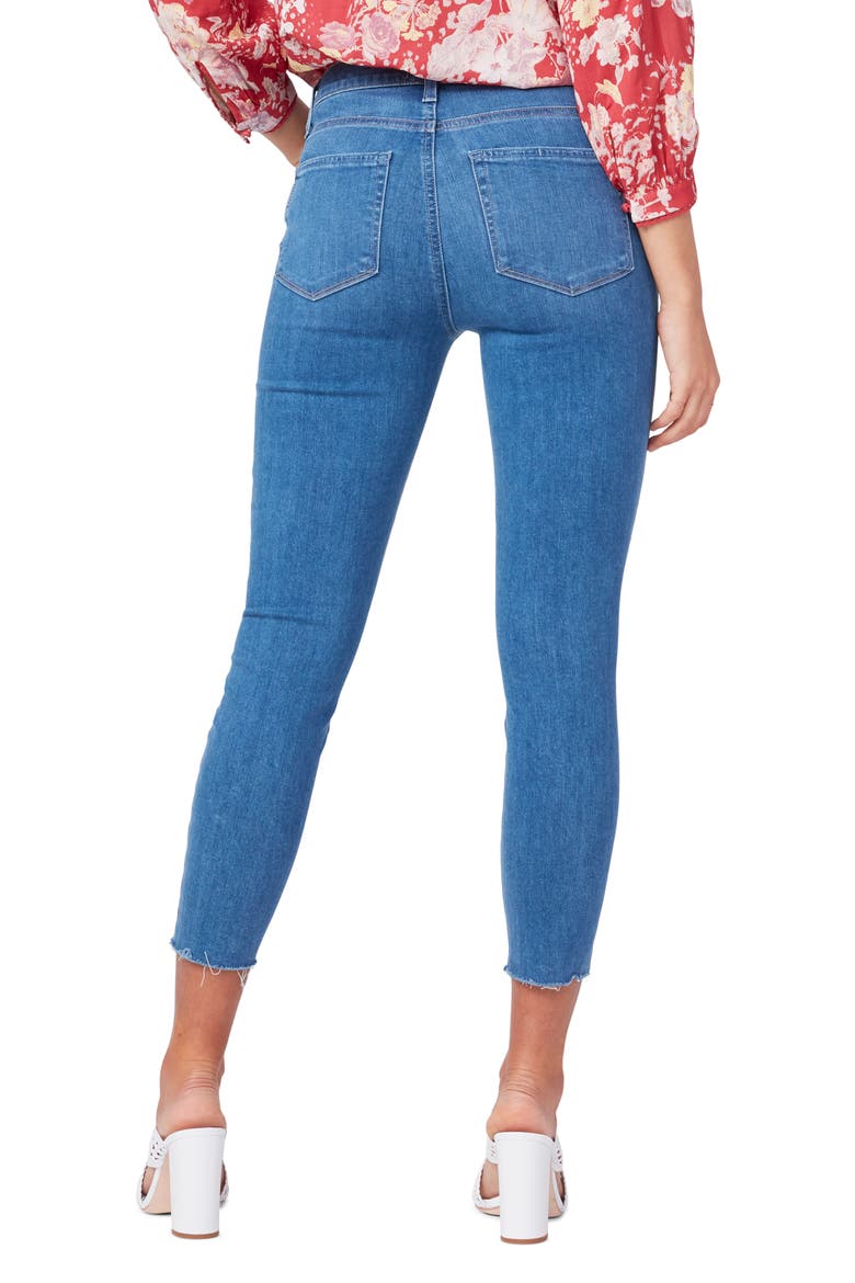 Hoxton High Waist Raw Hem Crop Skinny Jeans, Alternate, color, GEMINI WITH FREESTYLE HEM