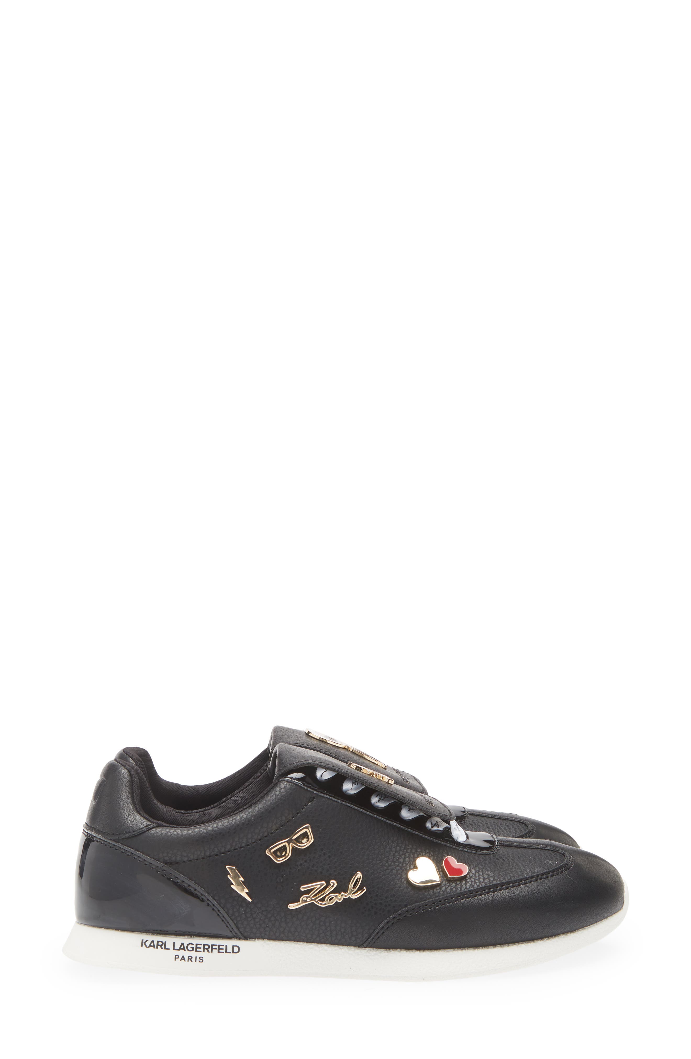 KARL LAGERFELD PARIS Margey Sneaker, Alternate, color, Black