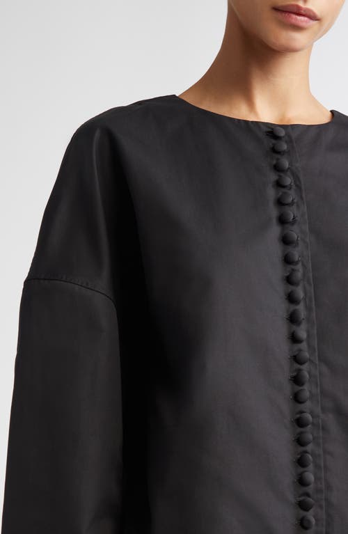 FFORME FFORME FISH OVERSIZED ORGANIC COTTON POPLIN SHIRT JACKET