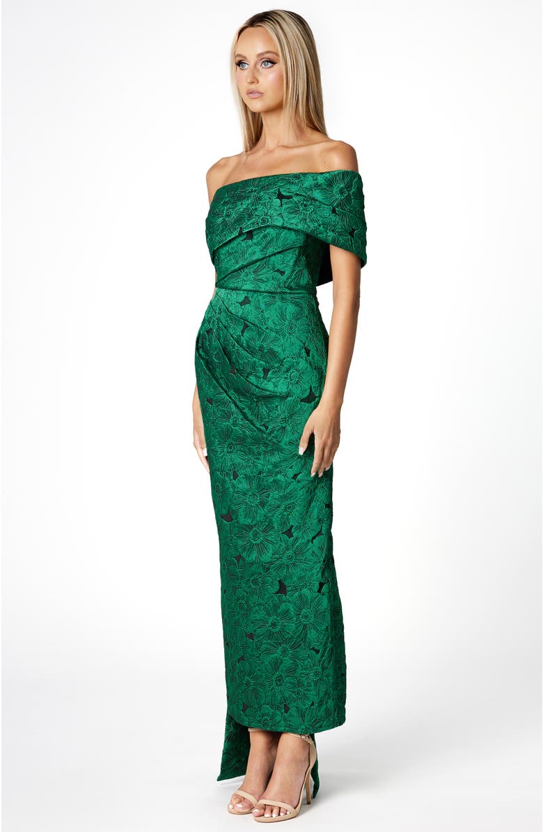 Bariano Amyilya Off Shoulder Maxi, Alternate, color, Green