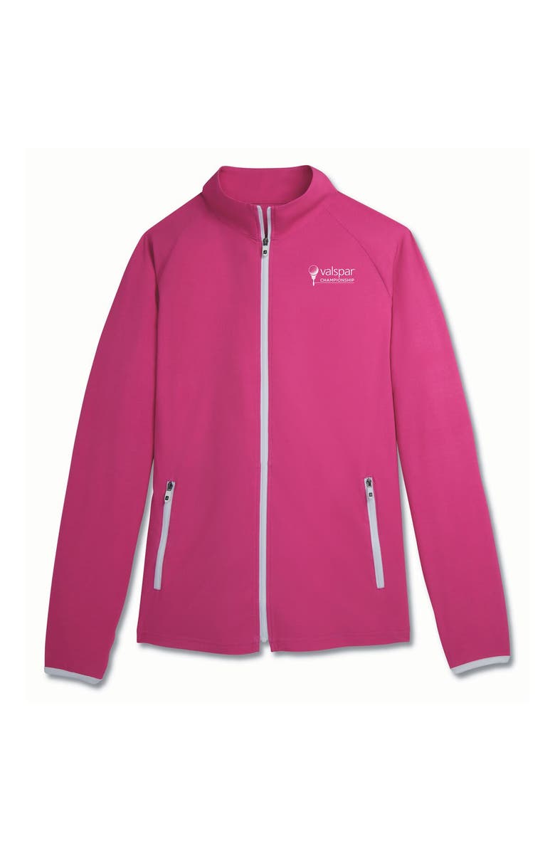 FOOTJOY Women's FootJoy Pink Valspar Championship Woven Full-Zip Jacket, Main, color, 