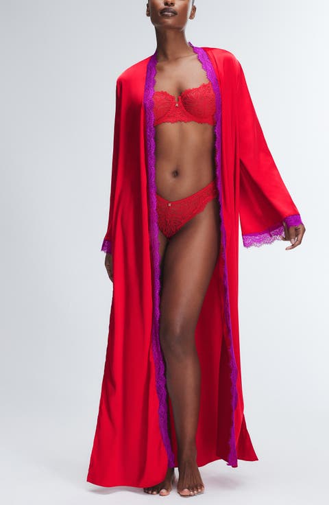 Fire Desire Lace Robe (Regular & Plus)