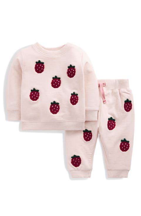 Appliqué Sweatshirt & Pants Set