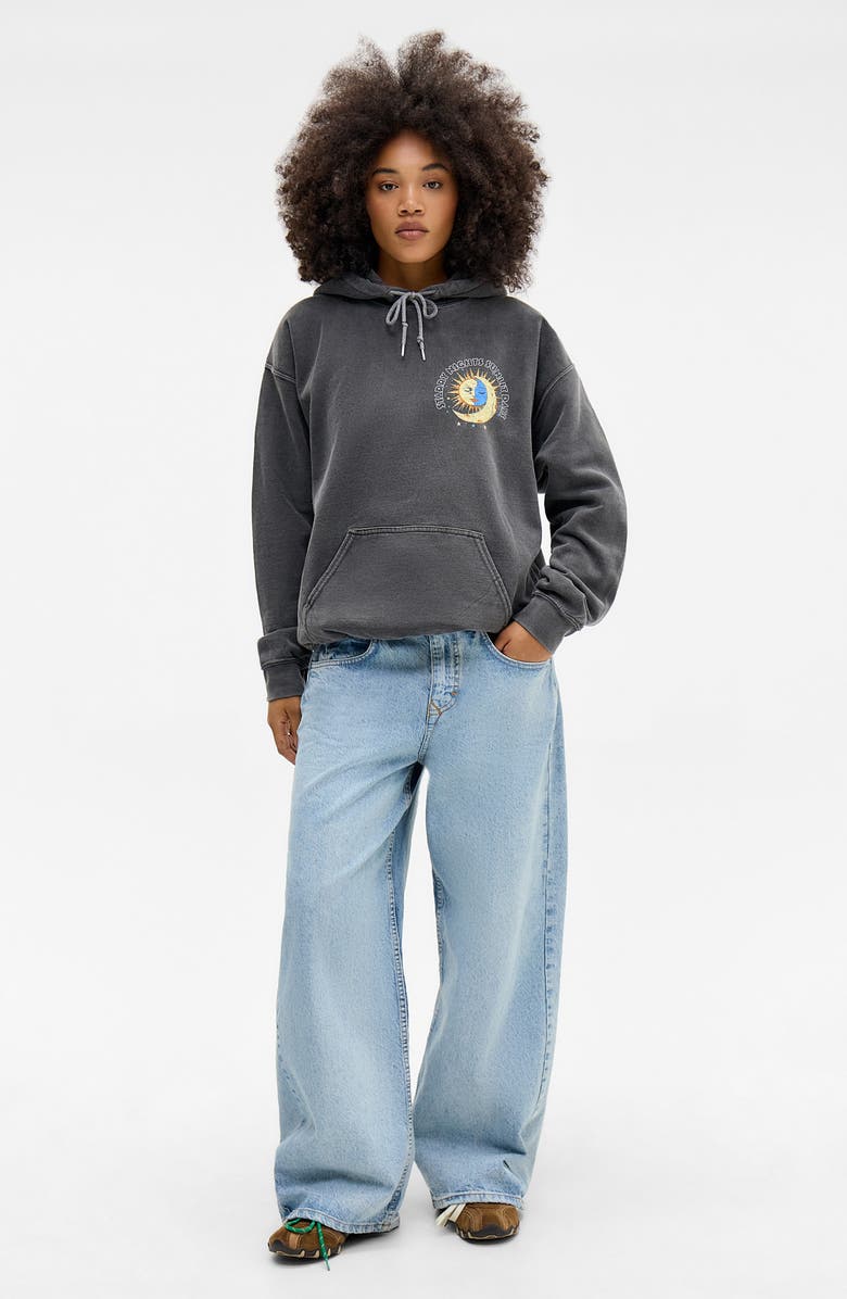 BDG Urban Outfitters Starry Nights Graphic Hoodie, Alternate, color, Washed Black