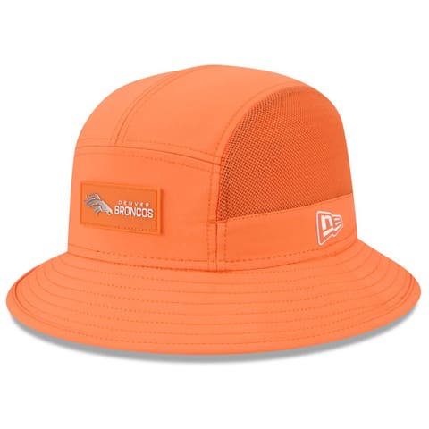 Men's New Era Orange Denver Broncos 2025 Sideline  Bucket Hat