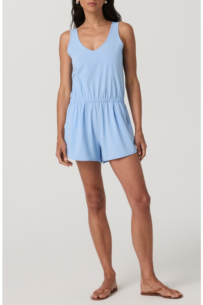 Villa Tank Romper, Main, color, OXFORD BLUE