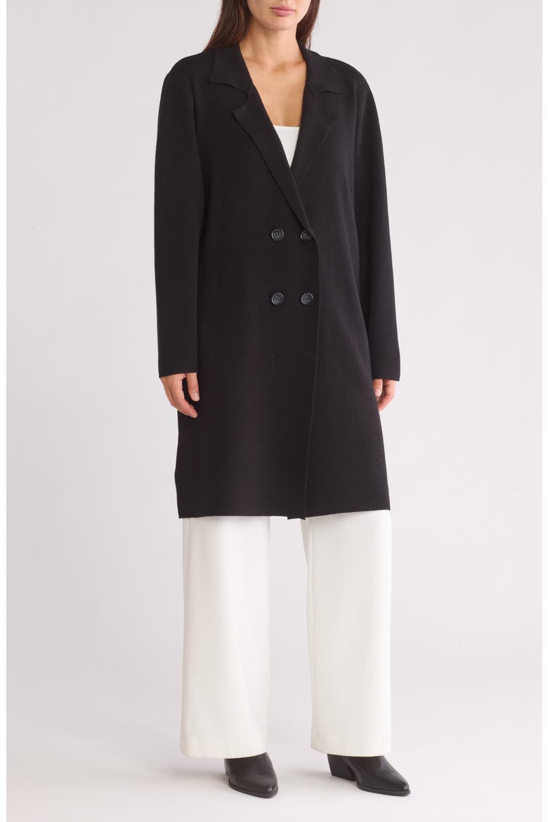 Dakota Double Breasted Coat, Main, color, BLACK