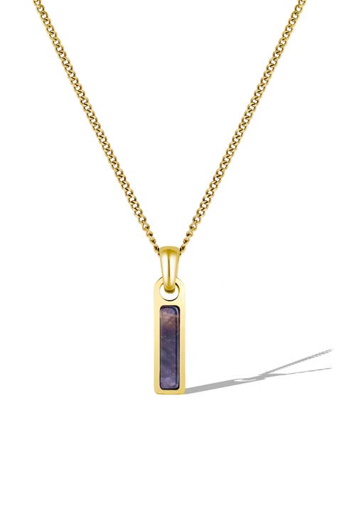Men's Birthstone Pendant Necklace