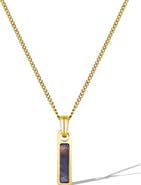 Vincero Men's Birthstone Pendant Necklace