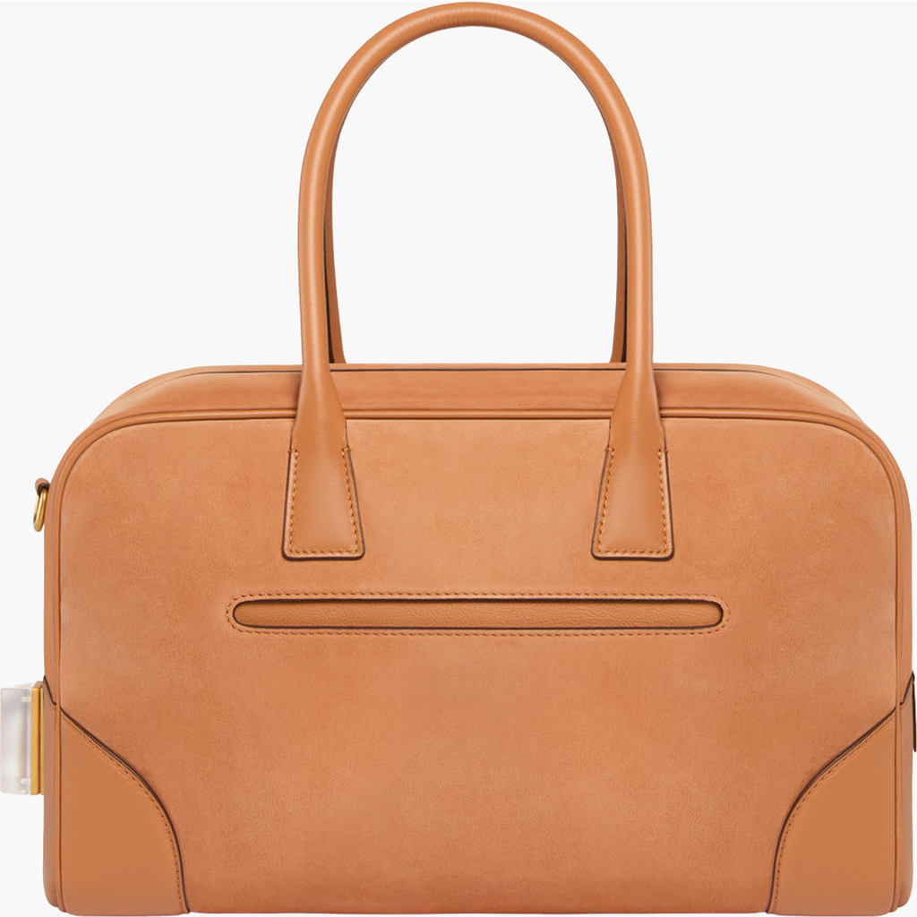 Aviteur Cristallo Nubuck Travel Bag In Brown