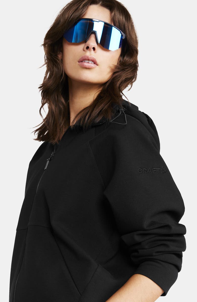 Craft ADV Join Jersey Zip-Up Hoodie, Alternate, color, Black