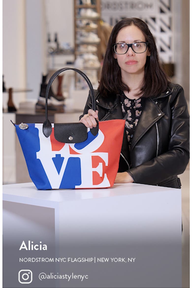 x Robert Indiana Medium Le Pliage Recycled Polyester Canvas Tote Bag video