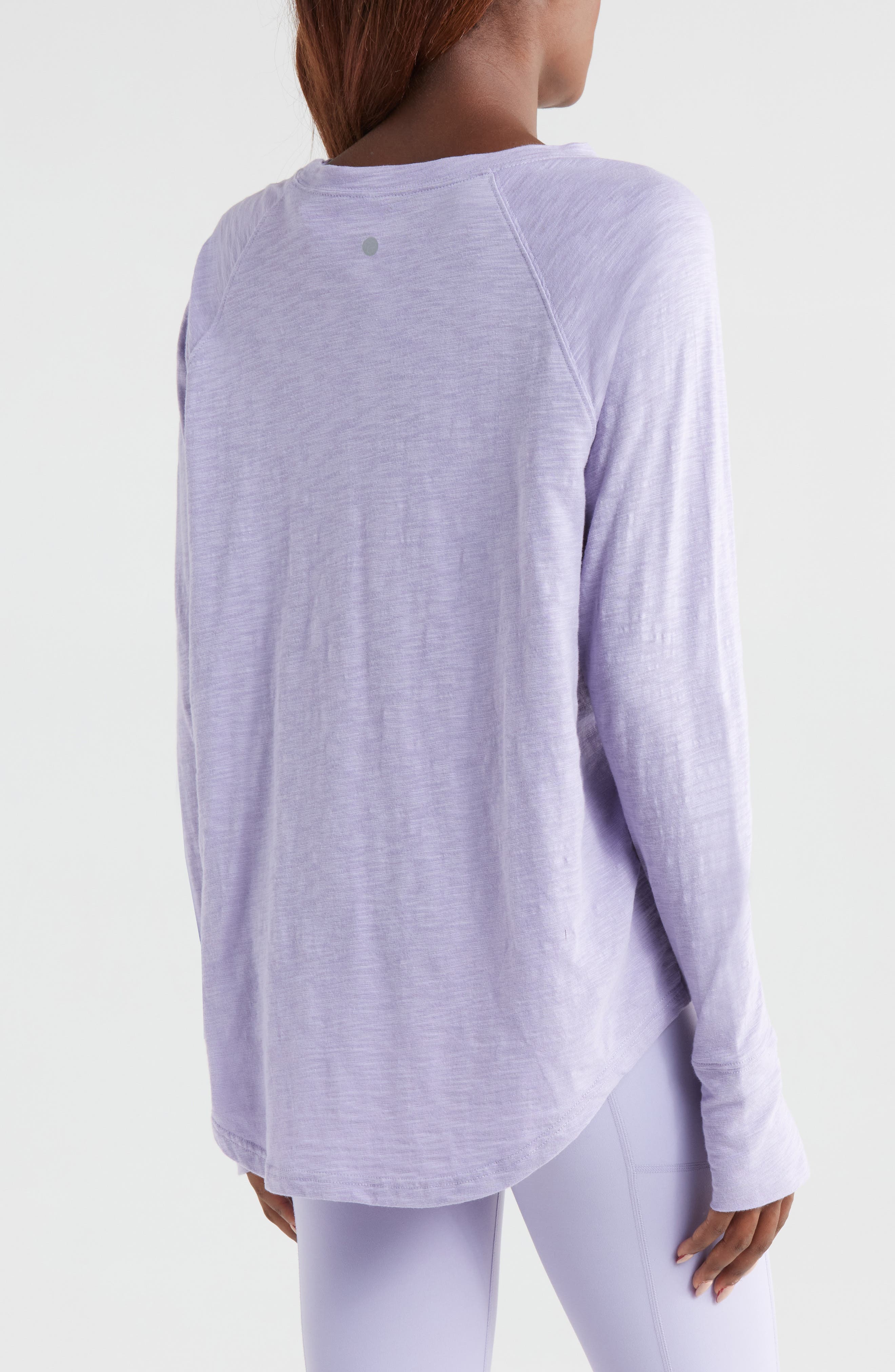 Zella Relaxed Washed 2.0 Long Sleeve Slub Tee (Women) | Nordstrom