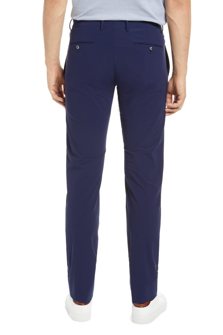 Men's Active Stretch Flat Front Pants, Alternate, color, DARK BLUE