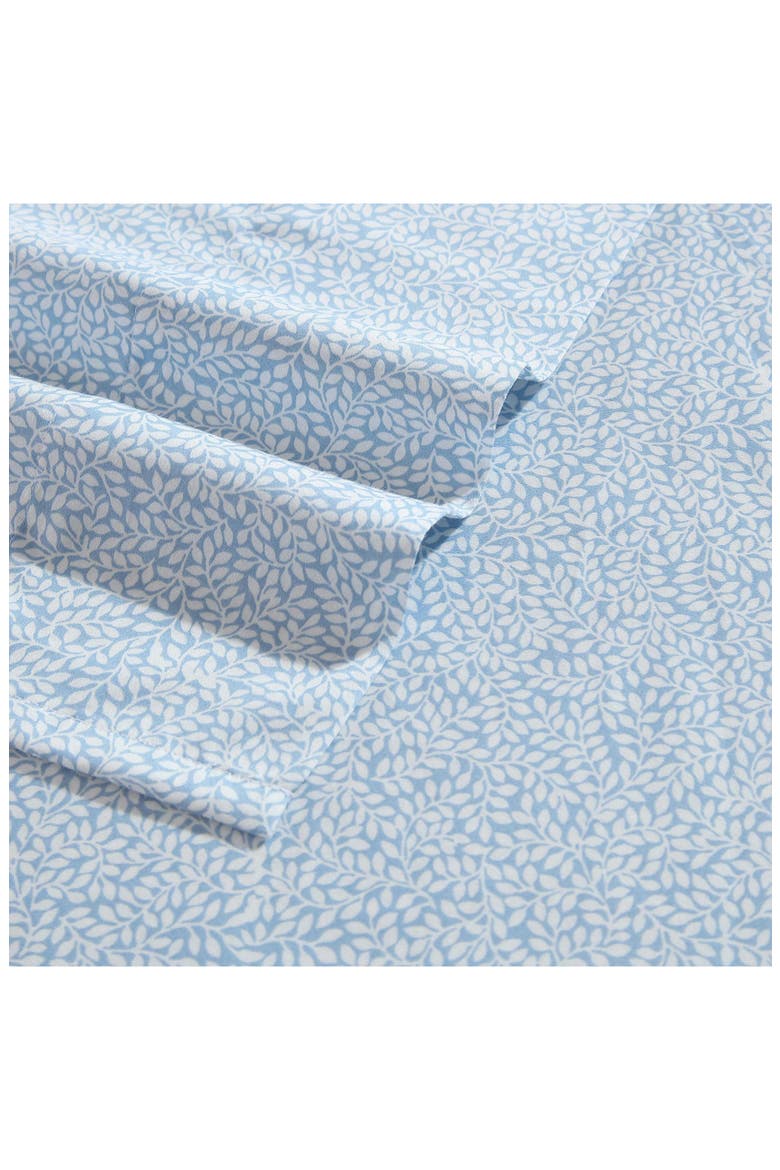 Little Vines King Cotton Sheet Set, Alternate, color, BLUE