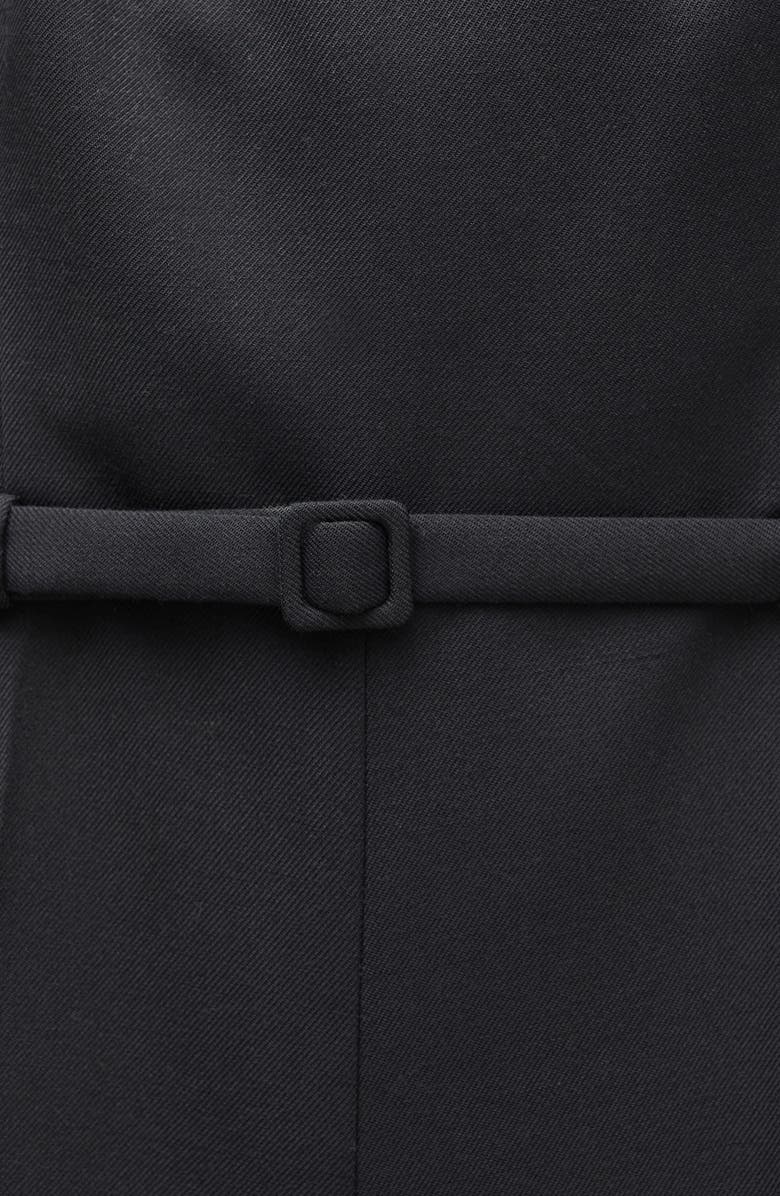 MANGO Belted Square Neck Romper, Alternate, color, 