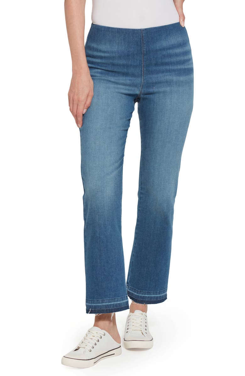 Lysse High Waist Baby Bootcut Ankle Jeans, Main, color, Authentic Midwash