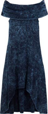 Desigual Off the Shoulder High-Low Dress