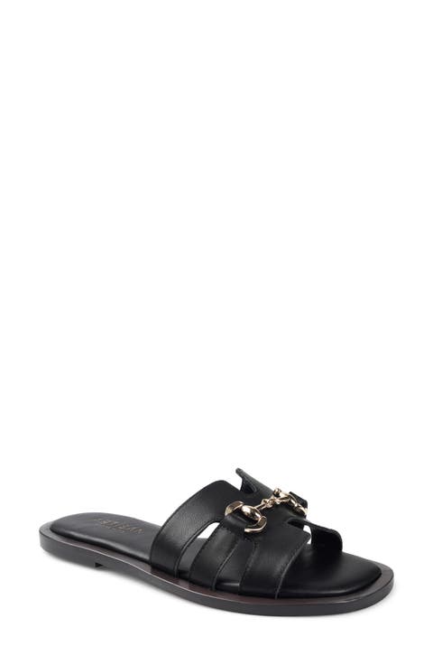 Bellevue Leather Slide Sandal