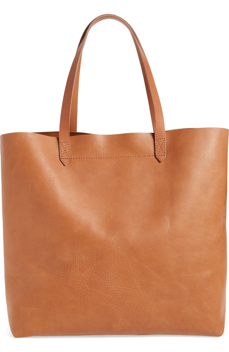 Madewell The Transport Stripe Embroidered Tote, Alternate, color,