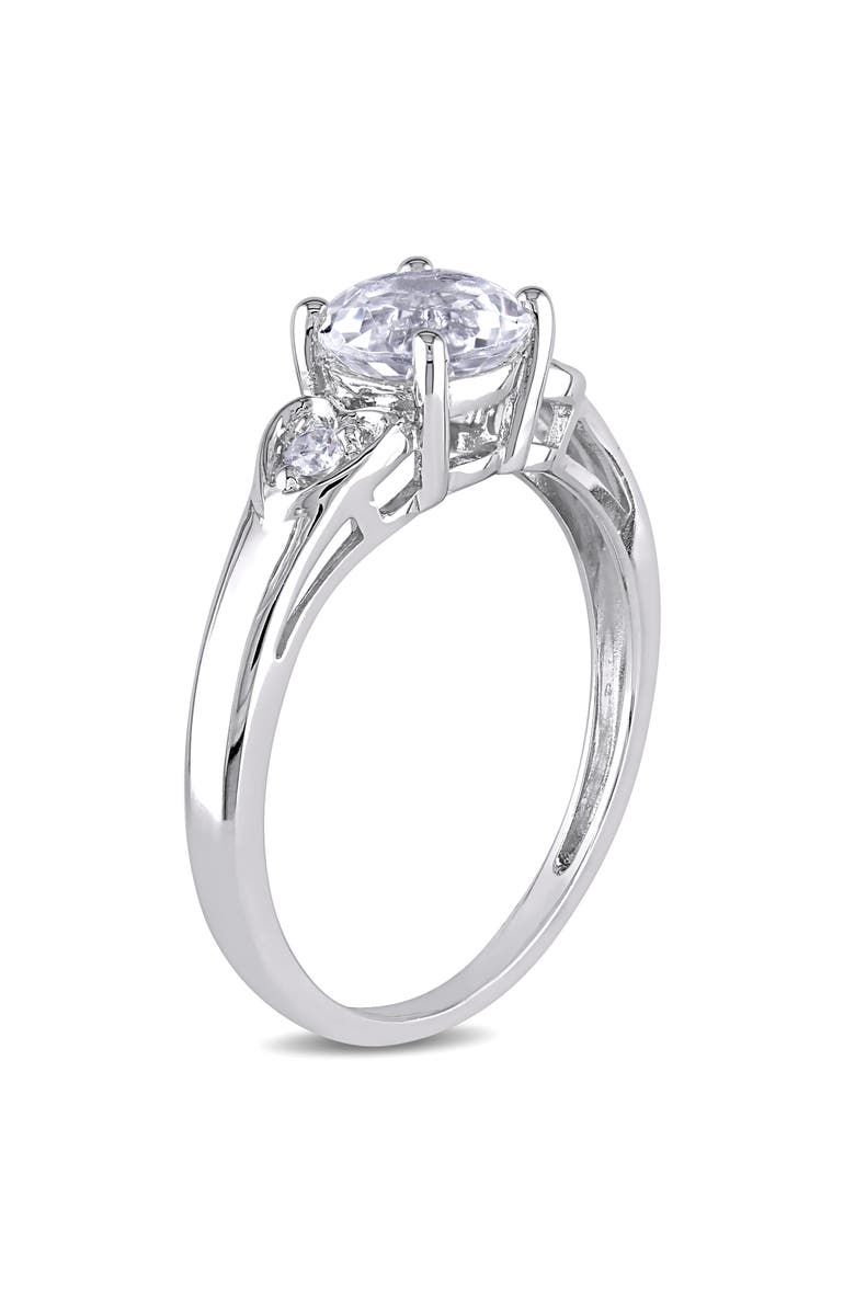 Julianna B. White Topaz Engagement Ring 10k, Alternate, color, 10K White Gold