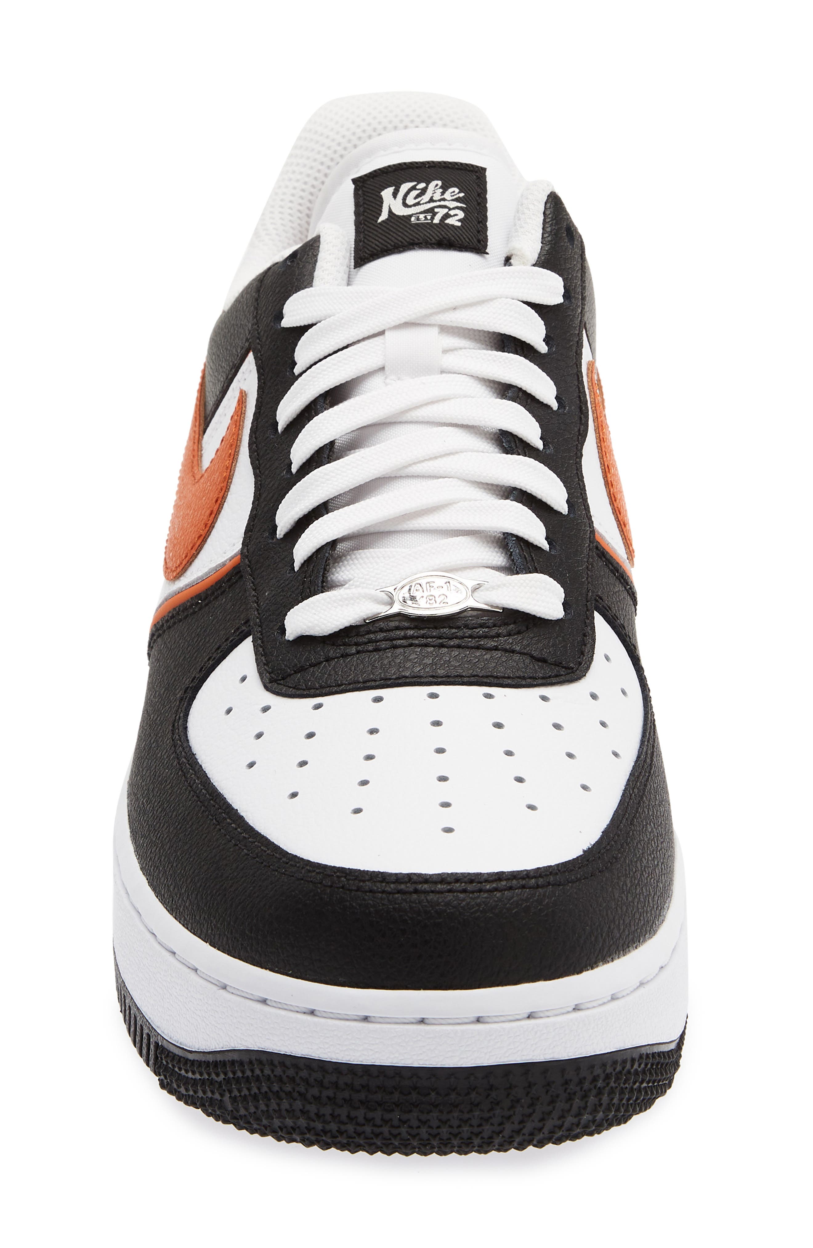 Air Force 1 '07 LV8 Sneaker, Alternate, color, BLACK/ CAMPFIRE ORANGE