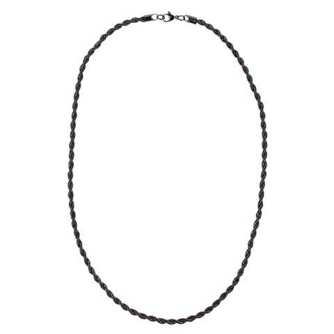 Barrett Braided Metal 22 Inch Long Necklace