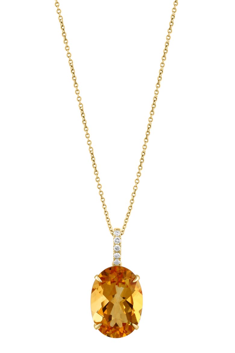 14K Yellow Gold Golden Fire Citrine Pendant, Main, color, Yellow