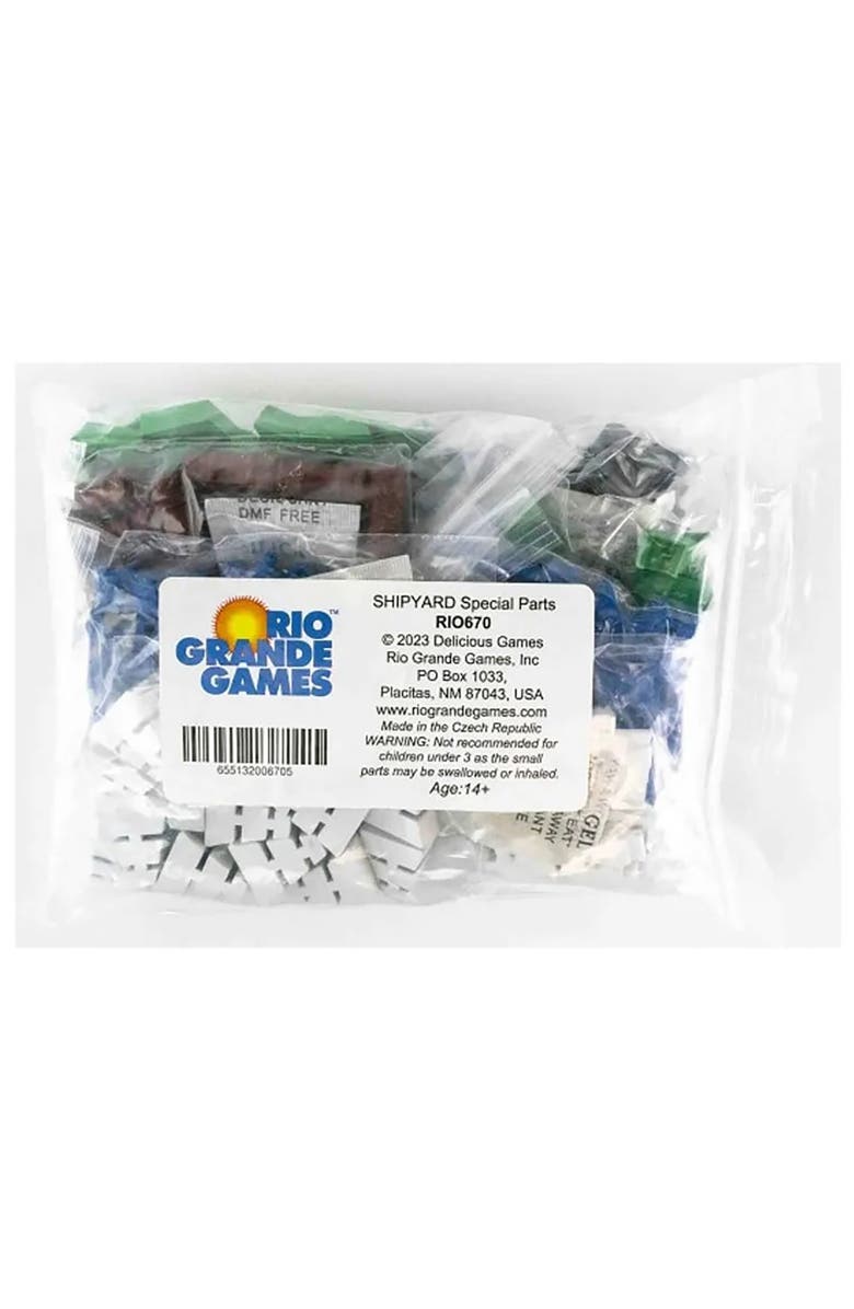 Rio Grande Games Shipyard Wooden Parts - Expansion Accessory, 192 Small Parts to Add to Your Shipyard Base Game, Alternate, color, Multicolored