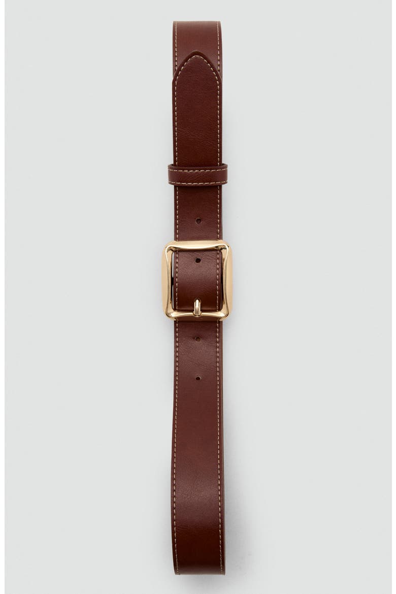 Square Buckle Belt, Alternate, color, BROWN