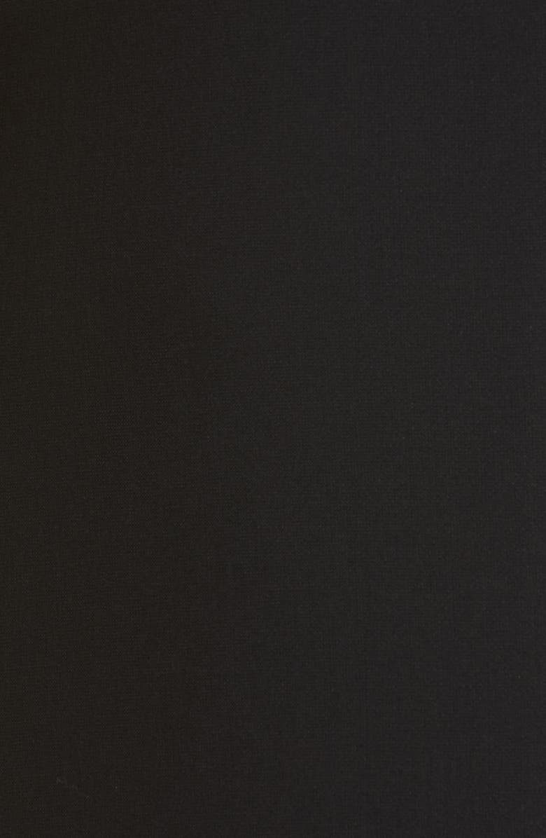 St. John Collection Stretch Crepe Skirt, Alternate, color, Black