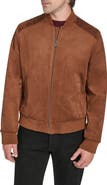 Cole Haan Signature Faux Suede Bomber Jacket